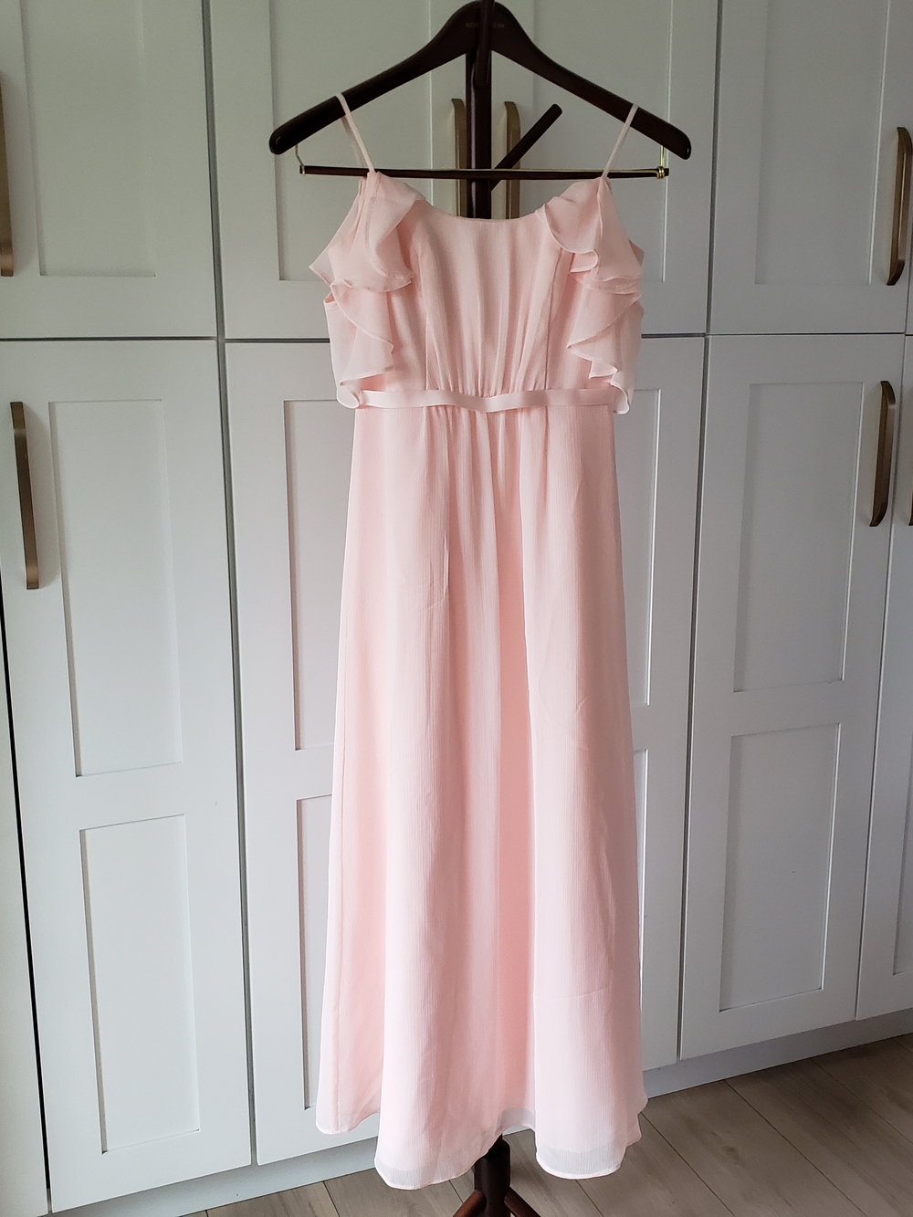 David's Bridal Petal Pink Bridesmaid Cocktail Dress